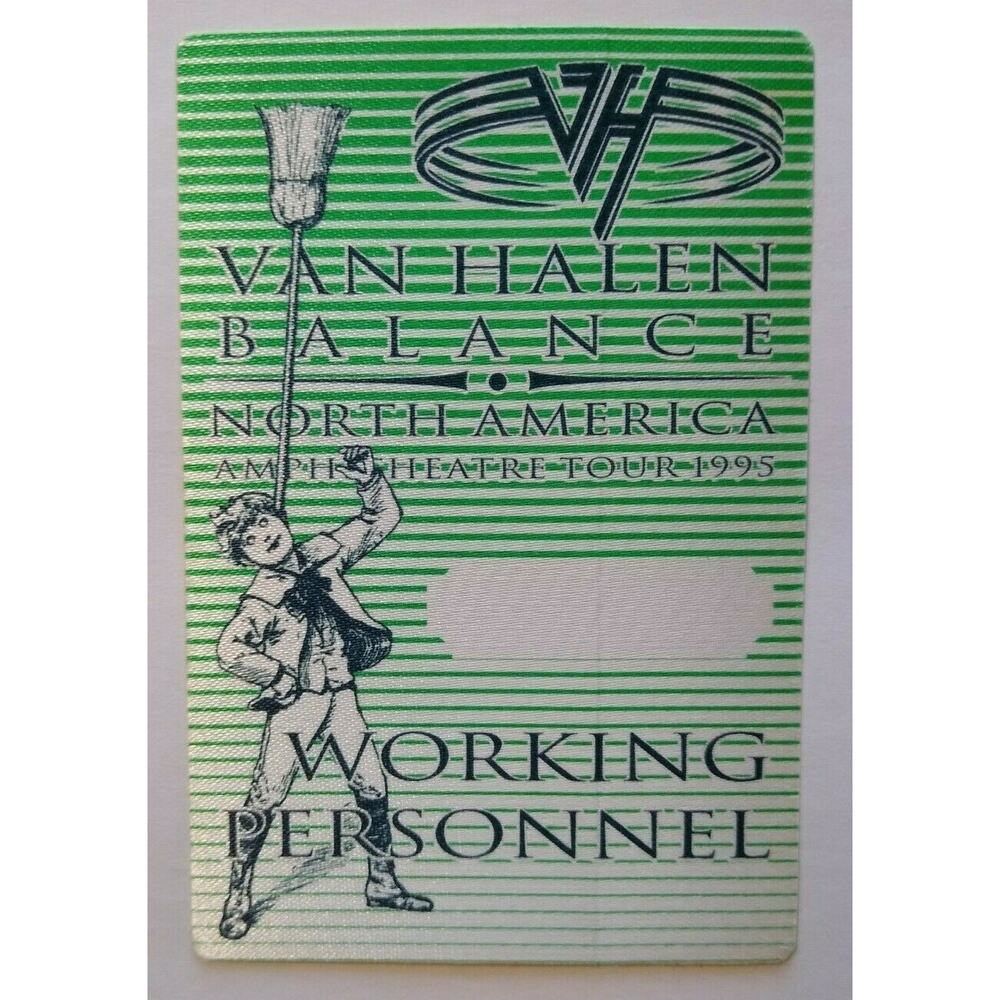 Van Halen Balance Backstage Pass North America Original 1995 Eddie Hard Rock